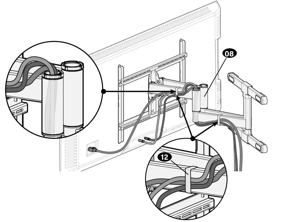 SeCURa QLF425-B2 Full Motion TV Wall Mount - Figure 21
