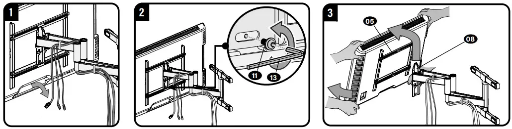 SeCURa QLF425-B2 Full Motion TV Wall Mount - Figure 25