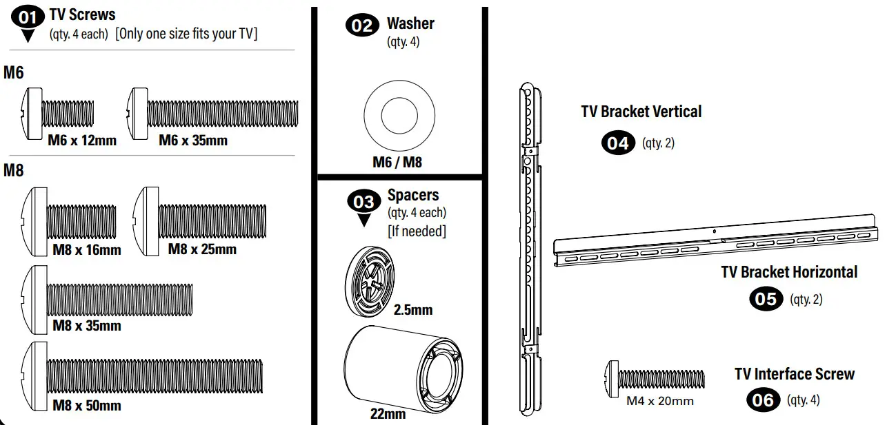 SeCURa QLF425-B2 Full Motion TV Wall Mount - Figure 4