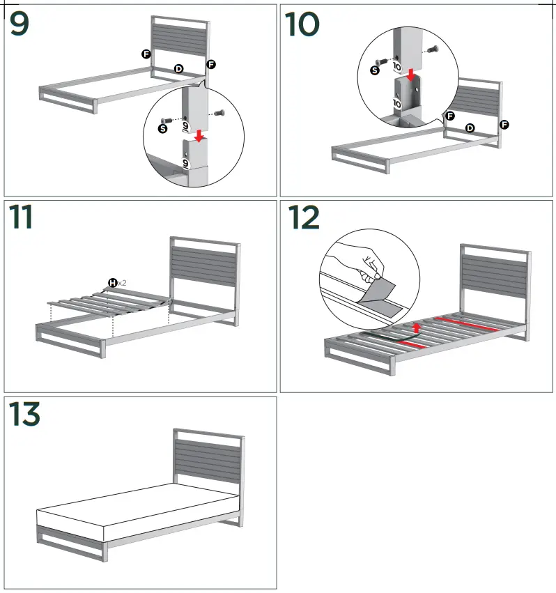 ZINUS IRPBH FBOSZ 1 Bed Frame - 2