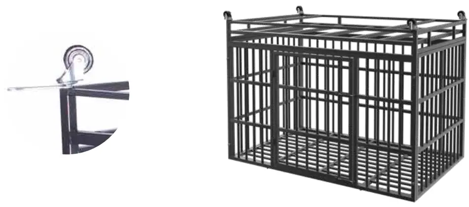 VITESSE B08PFKKP7X Heavy Duty Dog Cage - 5