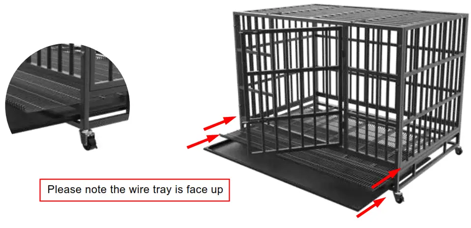 VITESSE B08PFKKP7X Heavy Duty Dog Cage - 6