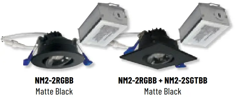 NORA NM2-2RG 2 Inch Round LED Recessed Gimbal - fig 1