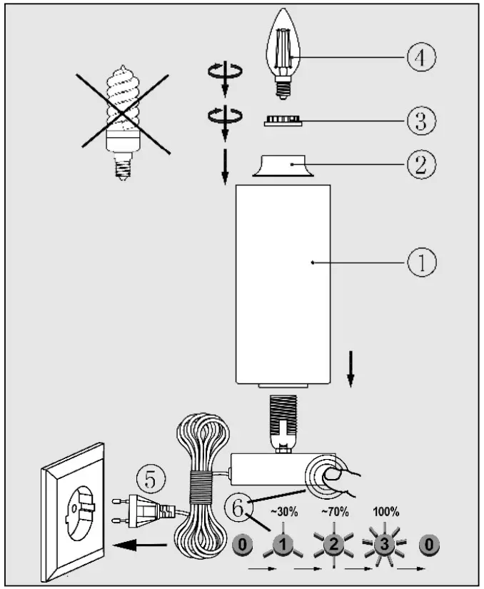 B K Licht BKL1094 LED Table Lamp Isa - fig 1