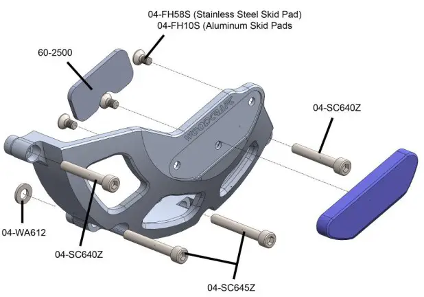WOODCRAFT 60 0760RB Clutch Cover Protector - Installation Instructions