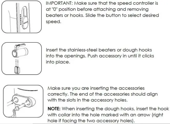 FIG 3 Inserting the accessories
