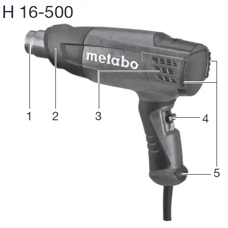 metabo H 16-500 Hot Air Gun 2