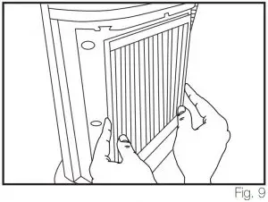 FIG 14 Cleaning the HEPA Filter