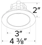 ELCO Lighting 3 Inch Pex Round Deep Reflector B01
