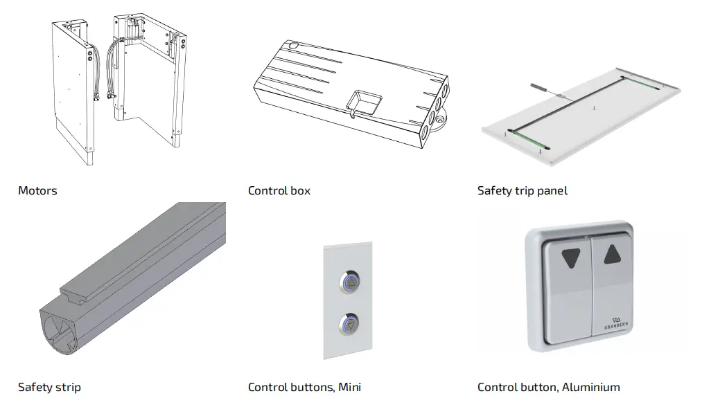 GRANBERG-Centerlift-6490-Height-Adjustable-Kitchen-Islands-FIG-1