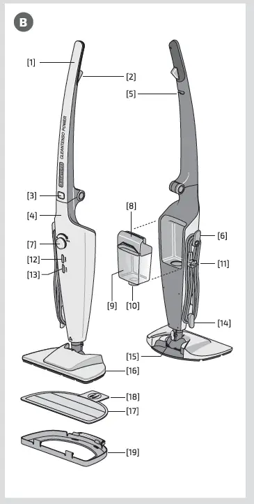 LEIFHEIT-CleanTenso-Power-Steam-Mop-Cleaner-fig-1