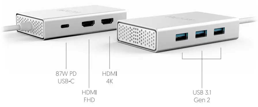 ACCELL U240B-002K USB-C Doc -