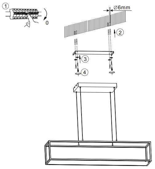Paul Neuhaus 836099 LED Pendant Light in Black - 3