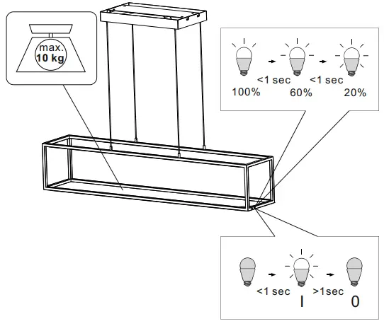 Paul Neuhaus 836099 LED Pendant Light in Black - 5