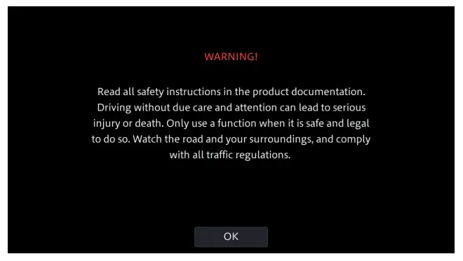 Pioneer In-Dash AV Receivers -menu screen