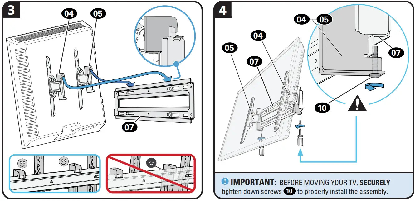 legrand LLT2 42 90 Inch Extendable Tilt Wall TV - fig 25