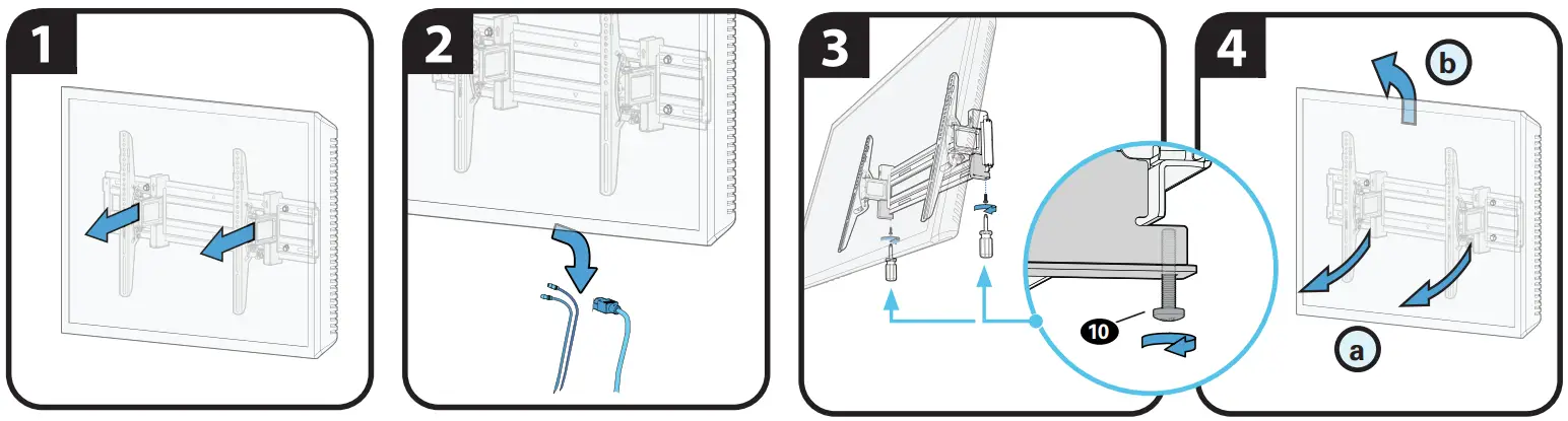 legrand LLT2 42 90 Inch Extendable Tilt Wall TV - fig 31