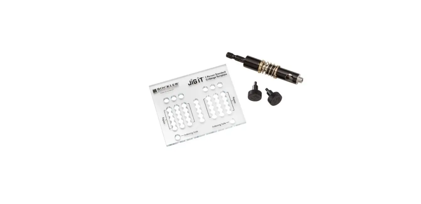 Rockler 56896 Small Cribbage Board Templates Instructions