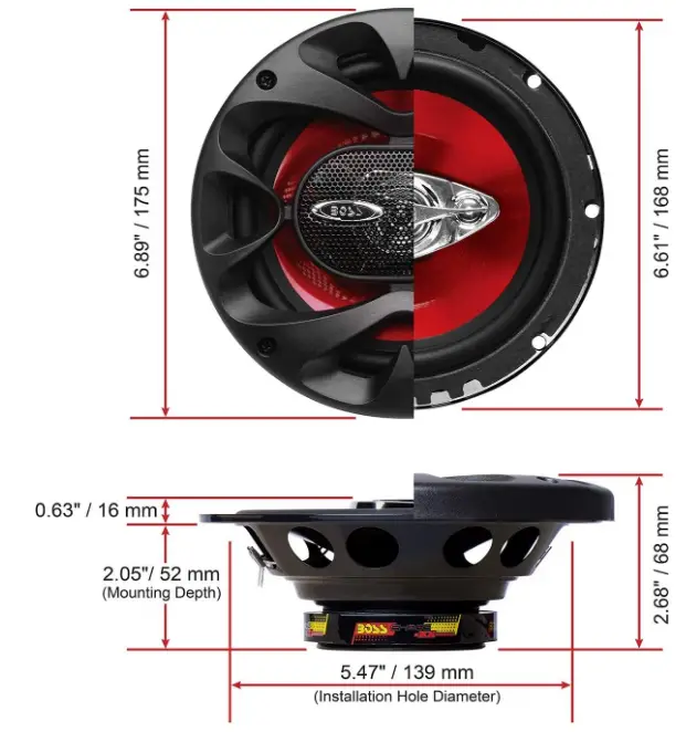 BOSS-Audio-Systems-CH6530-6.5-Inch-Car-Stereo-Door-Speakers-fig-1