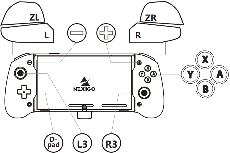 NEXIGO GripCon Switch OLED Controller-FIG11