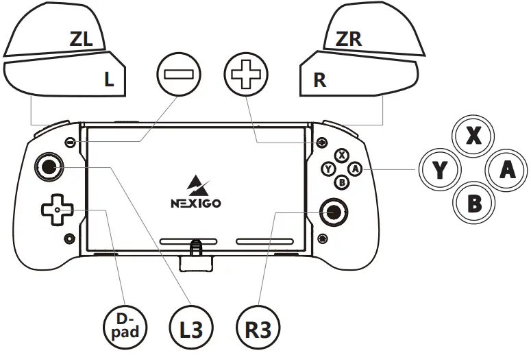NEXIGO GripCon Switch OLED Controller-FIG14