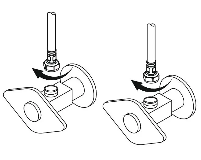 Kraus KVF-1220 Ramus Single Handle Vessel Faucet - Connect waterlines to main valve