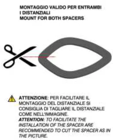 rizoma FR429 Mounting Kit for OEM Turn Signals to Fit Fox 04