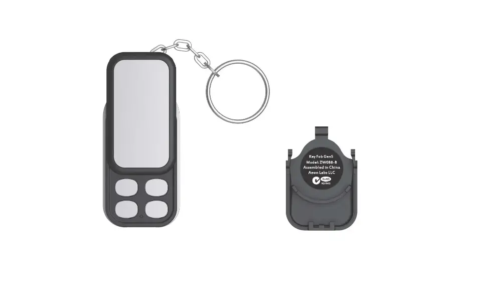 Aeotec Key Fob Gen5 Zw088-b Manual