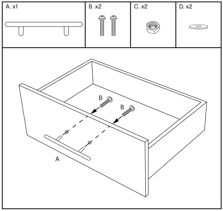 Kmart 43161560 2 Stainless Steel T-Handles