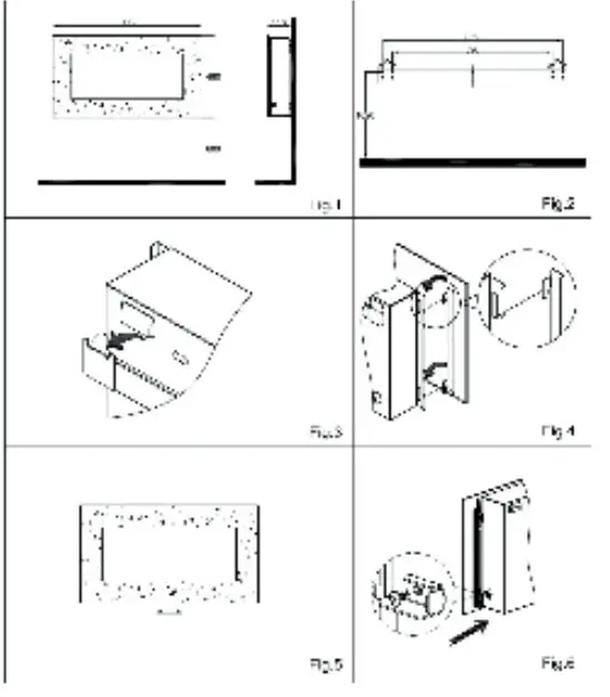 moa EF82B Electric Fireplace -