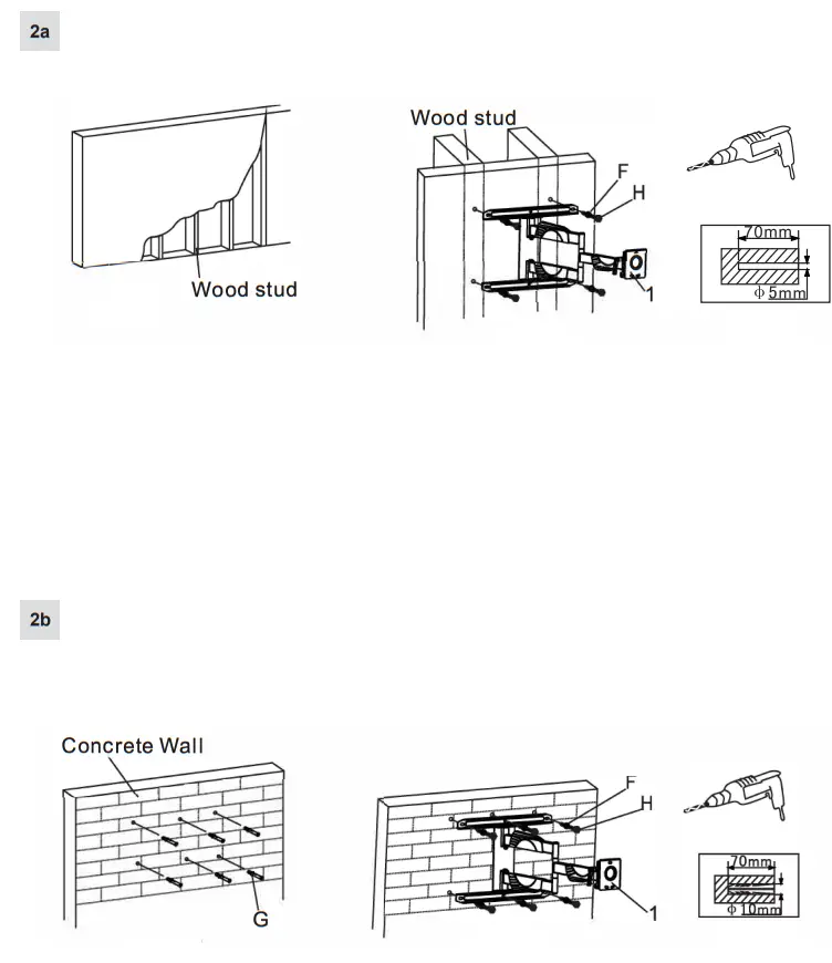 HAGOR BrackIT L Pivoting Wall Mount - 2
