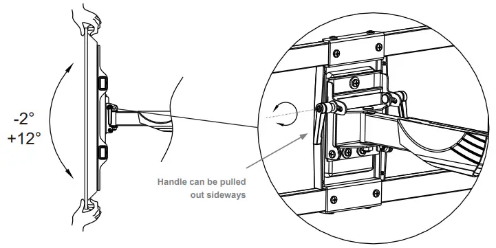HAGOR BrackIT L Pivoting Wall Mount - 4