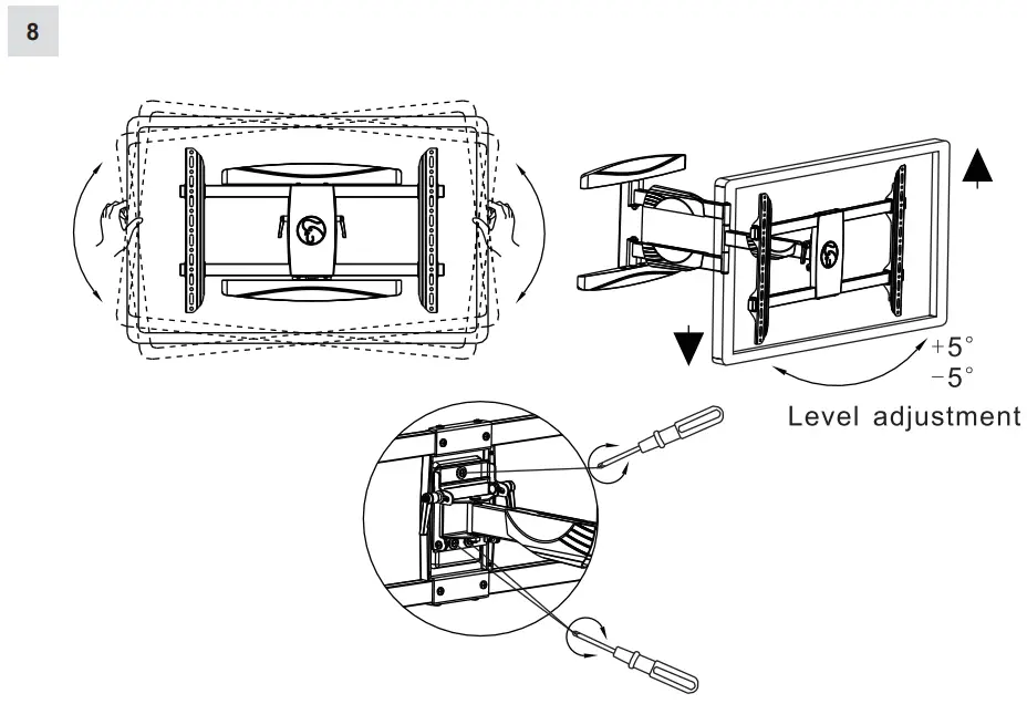 HAGOR BrackIT L Pivoting Wall Mount - 8
