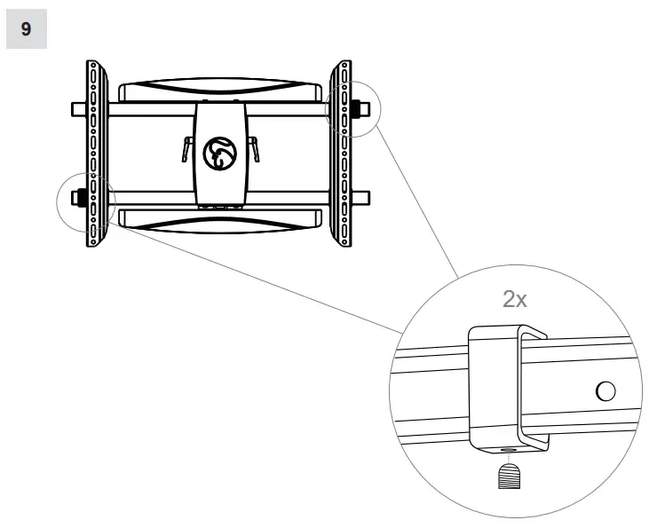 HAGOR BrackIT L Pivoting Wall Mount - 9