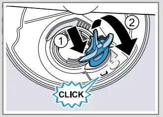 BOSCH SMS6HVI00I Free-Standing Dishwasher User Guide - The pump cover clicks into position