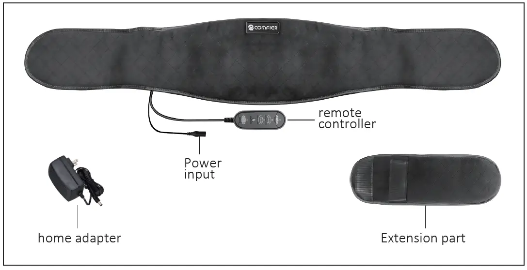 COMFIER-CF-6006NB-Heated-Waist-Belt-with-Massage-fig-1