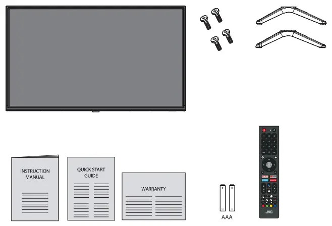 JVC LT-40N5115A 4 Full HD LED Android -parts