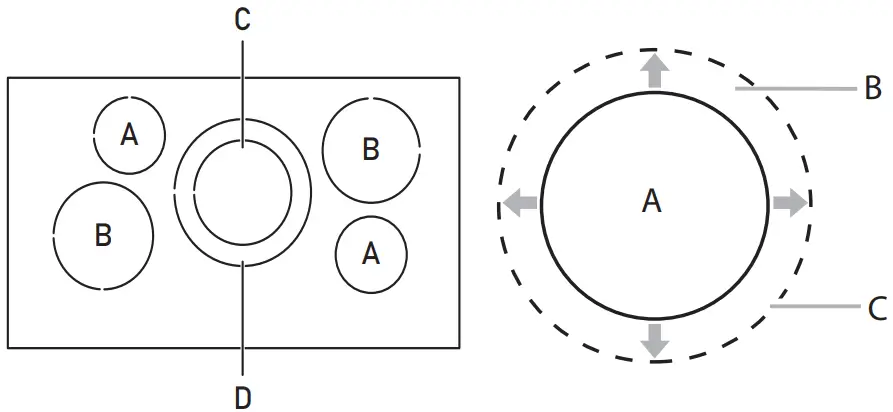 JENNAIR JIC4536KS Touch Activated Electronic Induction Cooktop - outside the area