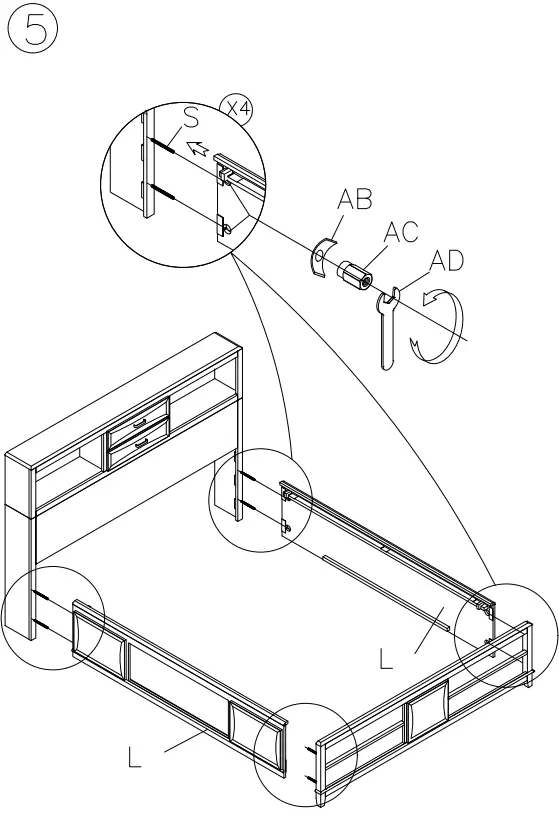 ASHLEY B476-64 Caitbrook Queen Storage Drawers-FIG7