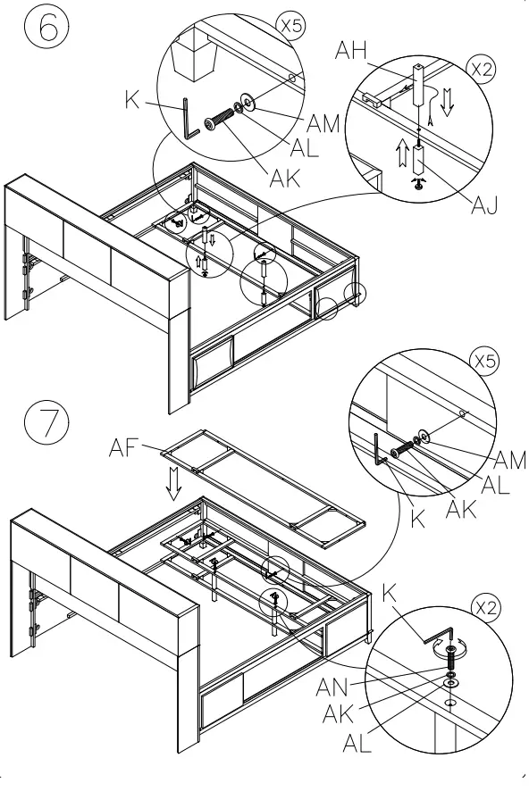 ASHLEY B476-64 Caitbrook Queen Storage Drawers-FIG8