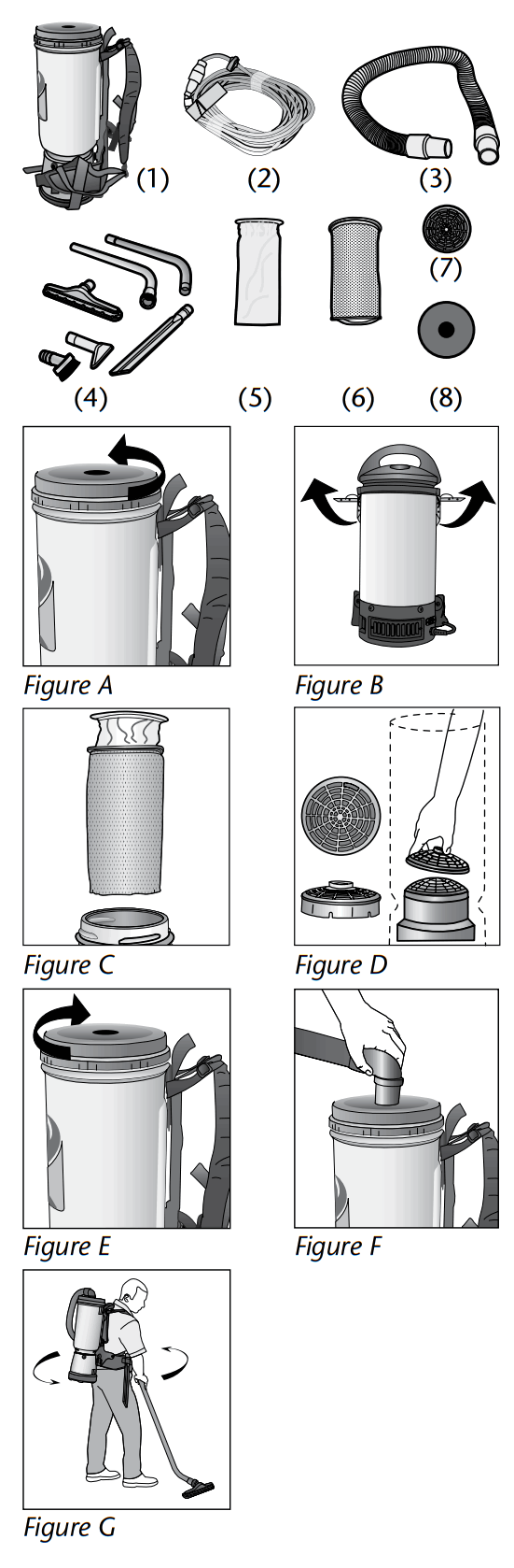 ProTeam Sierra Backpack Vacuum Cleaner and Power Nozzle Kit - fig 2