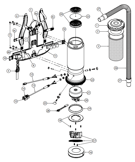 ProTeam Sierra Backpack Vacuum Cleaner and Power Nozzle Kit - fig 4
