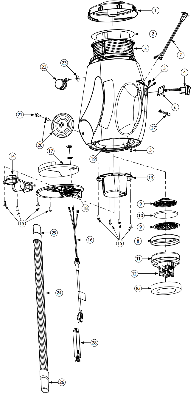 ProTeam Sierra Backpack Vacuum Cleaner and Power Nozzle Kit - fig 8