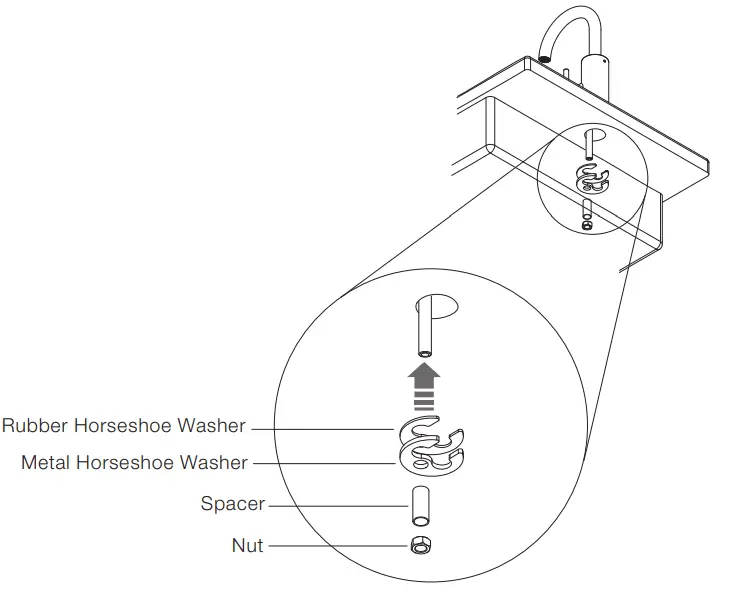 rogerseller 3606013601 Gooseneck Basin Mixer - Step 2