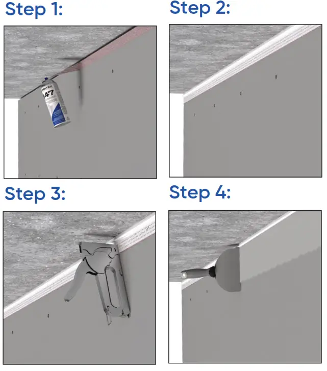 TRIM TEX 9230 Flat Deflection Bead - Installation