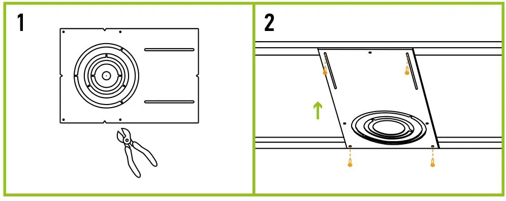 ‎ASD-LMPJBR-3D6CC-WH LED Round Recessed Mini Panel - sold separately