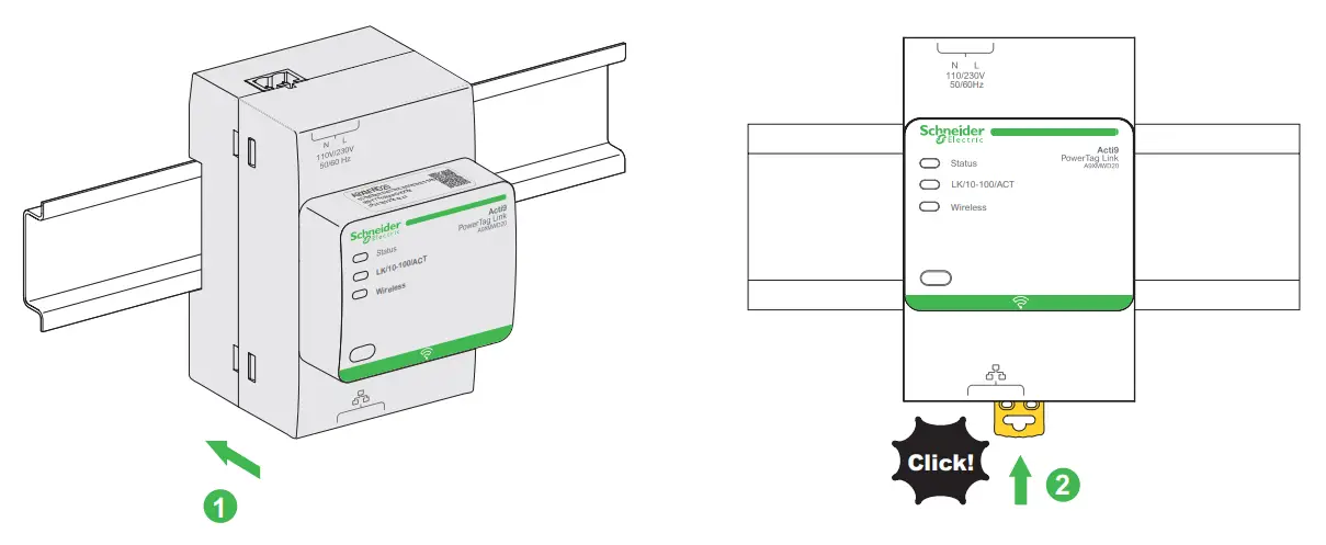 Schneider Electric A9XMWD20 PowerTag Link Wireless to Modbus TCP or IP Concentrator - Wireless concentrator t 1