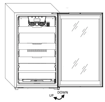 Whynter CHC 421HC Cabinet Cooler Humidor with Built in Cooling &amp Heating Temperature System - control panel
