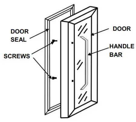 Whynter CHC 421HC Cabinet Cooler Humidor with Built in Cooling &amp Heating Temperature System - door