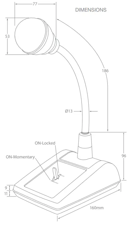 AUSTRALIAN MONITOR AMX526 Paging Microphone -3